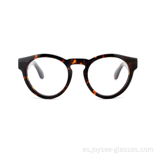 NUEVA LLEGA ACETATO COMPLETO ACETATE REDONDO REDONDO SPECTACLES Marcos de gafas hechas a mano